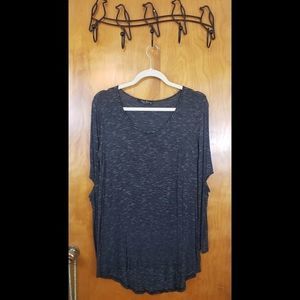 Final Touch Striped Tunic w/Elbow Cut Outs